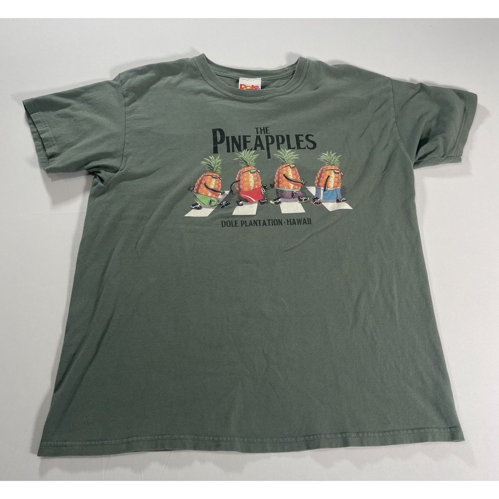 VTG Dole Plantation Hawaii The Beatles Abbey Road The‎ Pineapples Men's Size L